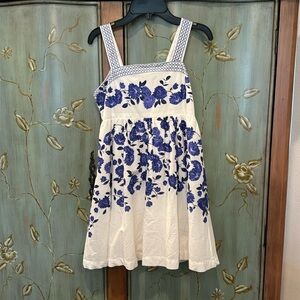 GB girls cotton A-line sleeveless floral dress size 12
